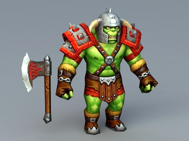 Orc Warrior Concept 3d rendering