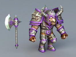Tauren Warrior 3d preview