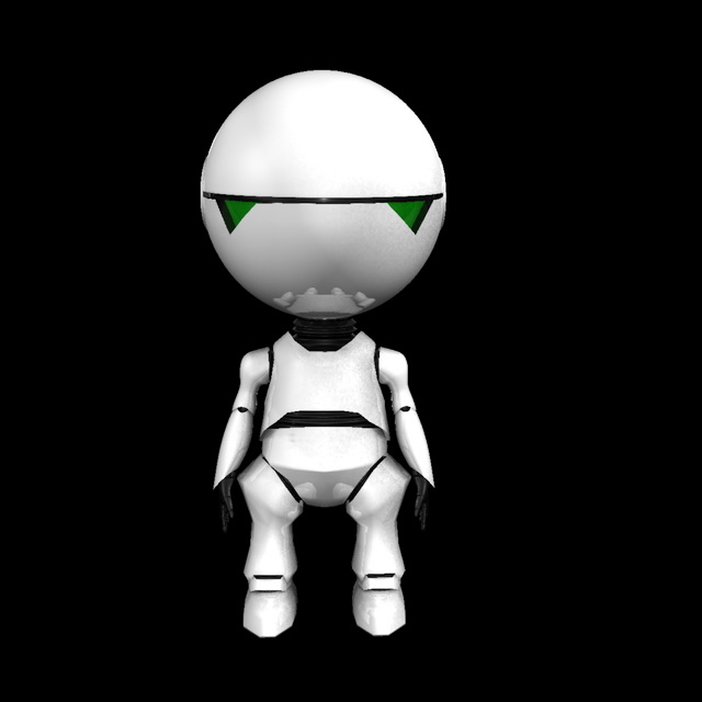 Cute Small Robot Rig 3d rendering