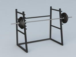 Bend Barbell 3D Model in Other 3DExport