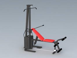 Home Gym Weight Machine 3d preview
