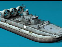 Military Hovercraft 3d model preview