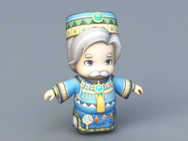 Anime Old King 3d preview