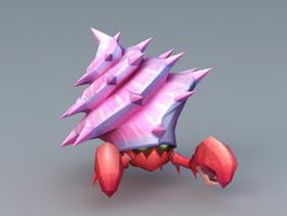Anime Hermit Crab 3d model preview