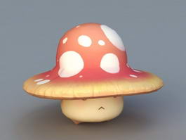 Cartoon Mushrooms 3d preview