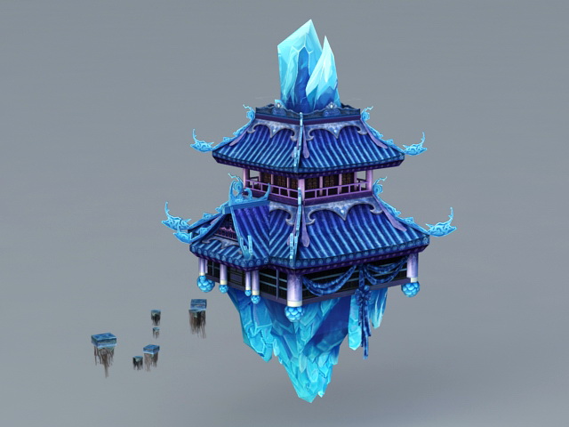 Fantasy Building 3d rendering