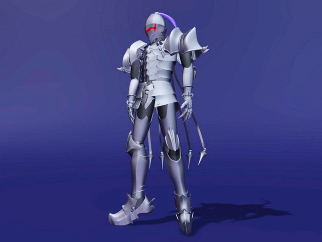 Berserker Warrior Robot 3d rendering