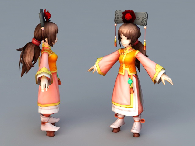 Ancient Chinese Princess 3d rendering