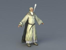 Gandalf the White Wizard 3d preview