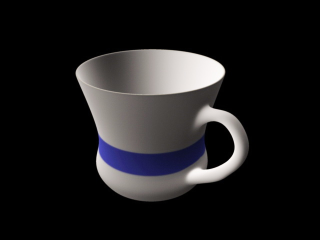 Coffee Cup 3d rendering