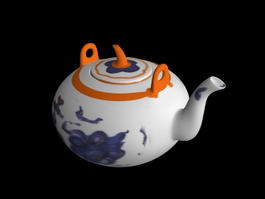 Antique Teapot 3d model preview