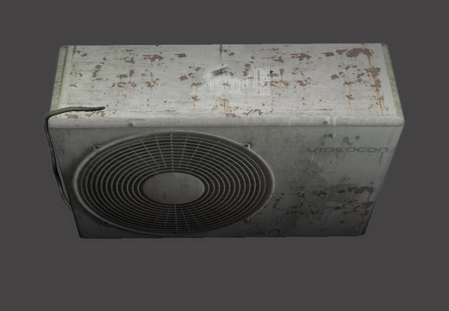 Old Air Conditioner 3d rendering