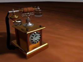 Vintage Telephone 3d model preview