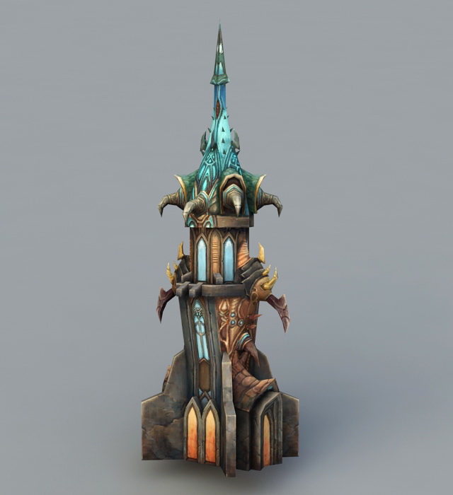 Wizard Tower 3d rendering