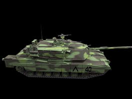 M1A1 Abrams Tank 3d model preview