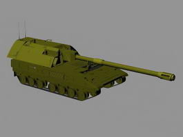 Self Propelled Artillery 3d model preview