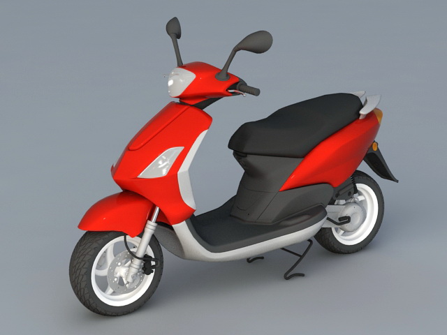 Electric Moped Scooter 3d rendering