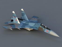 Su-30 Aircraft 3d model preview