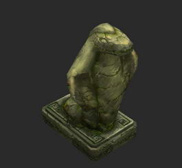 Snake Statue 3d model preview