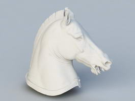 Horse Head 3d model preview