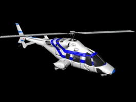 Bell 222 Helicopter 3d preview