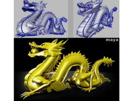 Dragon Sculpture 3d preview