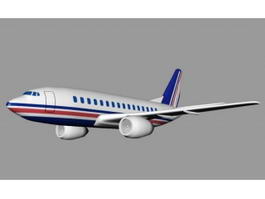 Commercial Airliner 3d model preview
