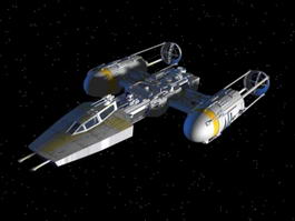 Y-wing Starfighter 3d preview