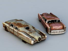 Old Junk Cars 3d model preview