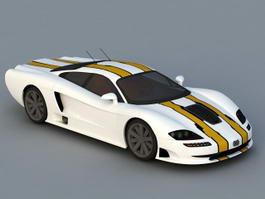 Exotic Sports Car 3d model preview