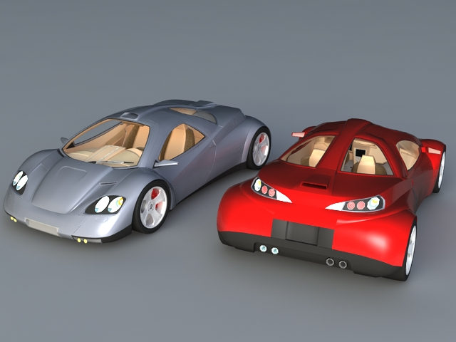 Nimble Cars 3d rendering