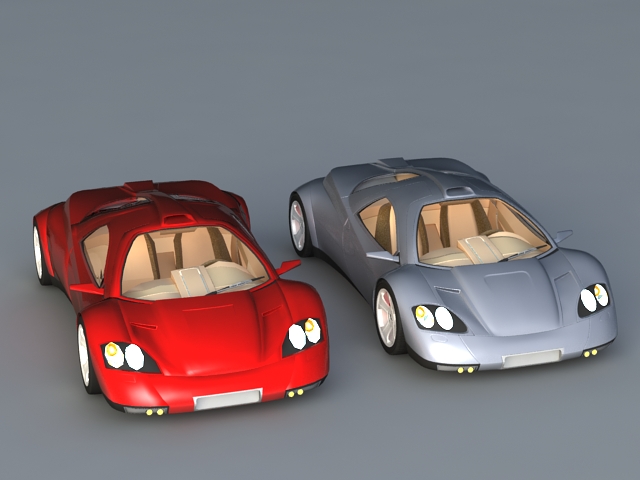 Nimble Cars 3d rendering