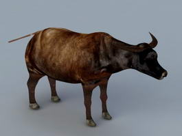 Water Buffalo 3d model preview