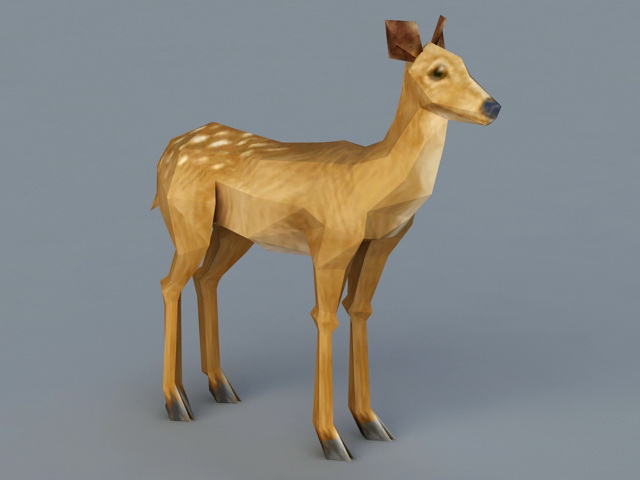 Red Deer 3d rendering
