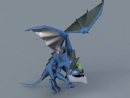 Blue Dragon 3d model preview