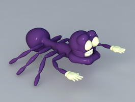 Cartoon Spider 3d model preview