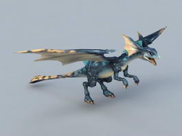 Cute Tiny Dragon 3d model preview