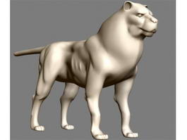 Lion Statue 3d model preview