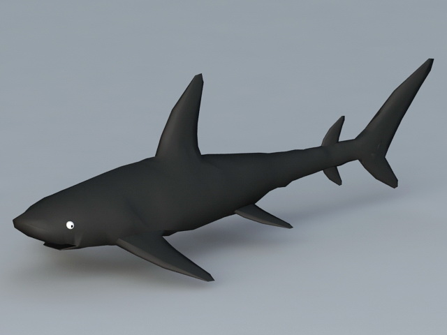 Black Shark 3d rendering