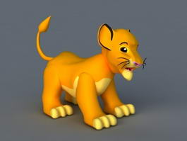 Chibi Simba 3d model preview