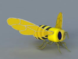 Cartoon Wasp 3d model preview