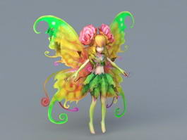 Flower Fairy Girl 3d model preview