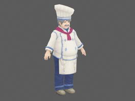 Cartoon Chef 3d model preview