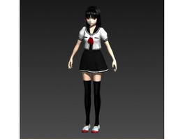 Demon Girl 3d model preview