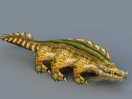 Crocodile Monster 3d model preview