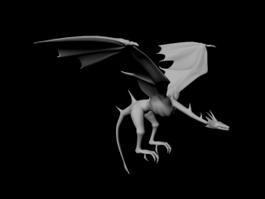 Wyvern Dragon 3d model preview