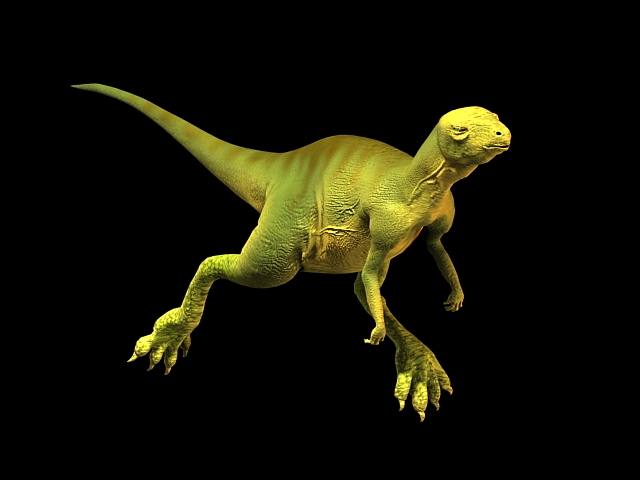 Hypsilophodon Dinosaur Rigged 3d rendering