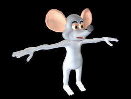 Cartoon Mice Character Rig 3d model preview
