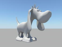 Cartoon Dog Character 3d model preview