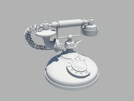 Old House Phone 3d model preview